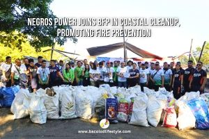 Negros Power Joins BFP in Coastal Cleanup, Promoting Fire Prevention