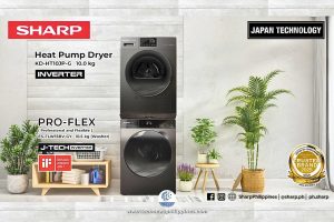 Sharp Front Load Washing Machine and Heat Pump Dryer