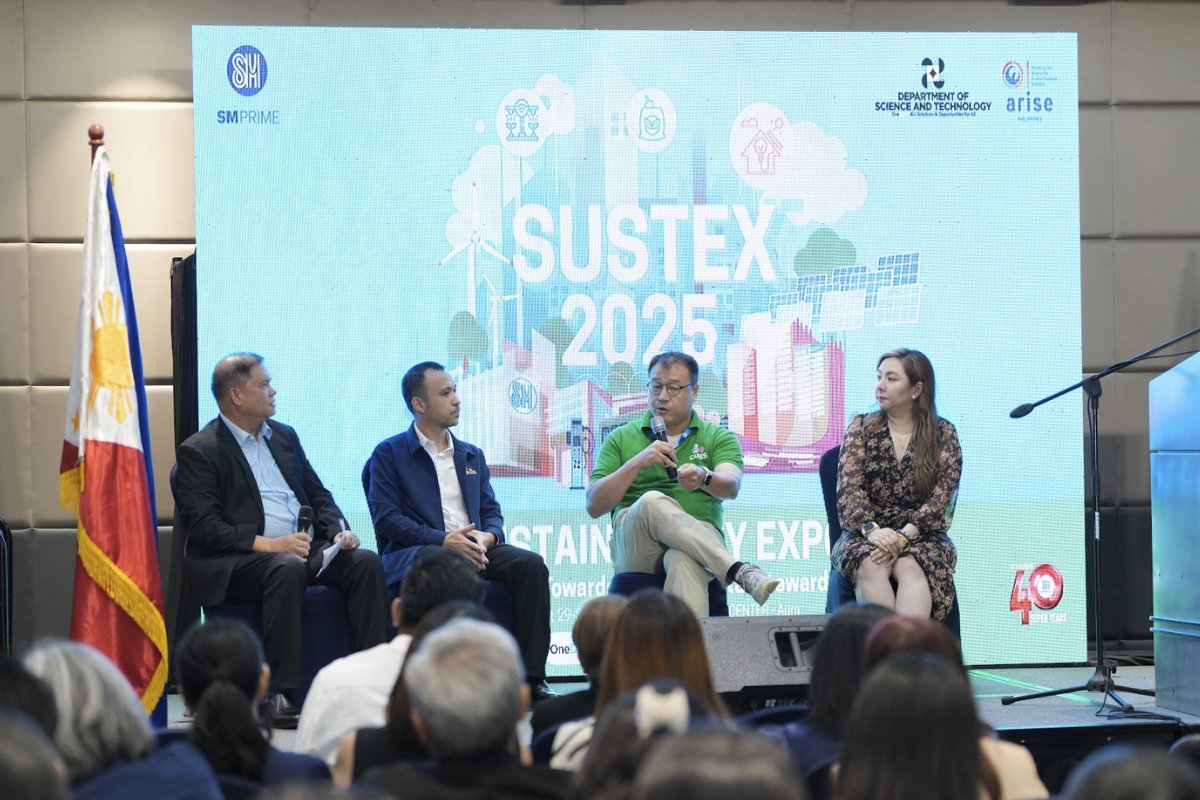 A panel discussion at the Ignite Stage during SUSTEX 2025