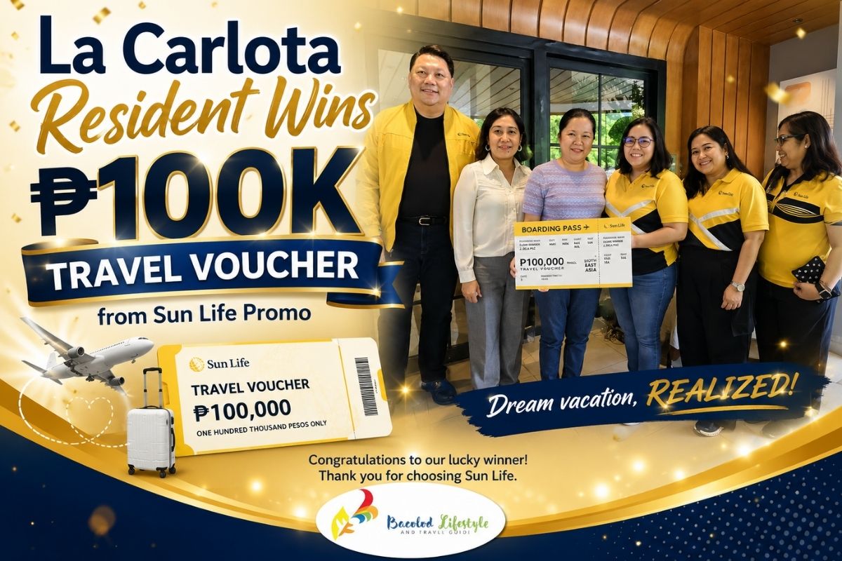 La Carlota Resident Wins ₱100K Travel Voucher from Sun Life Promo